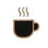 Kitchenette with coffee and tea icon